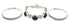Silver Southwest Multicolor Stackable Ring Set Size 6-1/4 BW64021